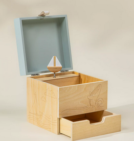 COCO VILLAGE WOODEN MUSICAL SOUVENIER BOX - OCEAN