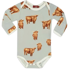MILKBARN BAMBOO LS ONE PIECE - HIGHLAND COW