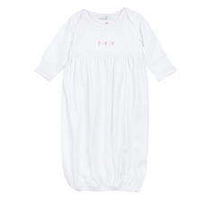 MAGNOLIA BABY JULIETTE'S CLASSICS PINK GATHERED GOWN