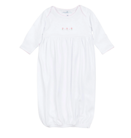 MAGNOLIA BABY JULIETTE'S CLASSICS PINK GATHERED GOWN