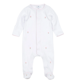 MAGNOLIA BABY JULIETTE'S CLASSICS PINK SCATTERED FOOTIE