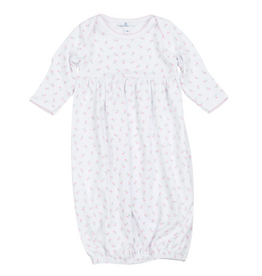 MAGNOLIA BABY JULIETTE'S CLASSICS PINK PRINTED GATHERED GOWN