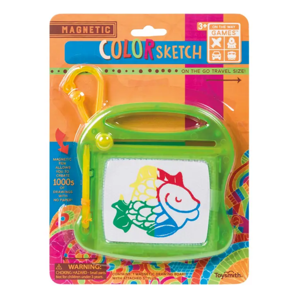 TOYSMITH On the Way Games Magnetic Color Mini Sketch
