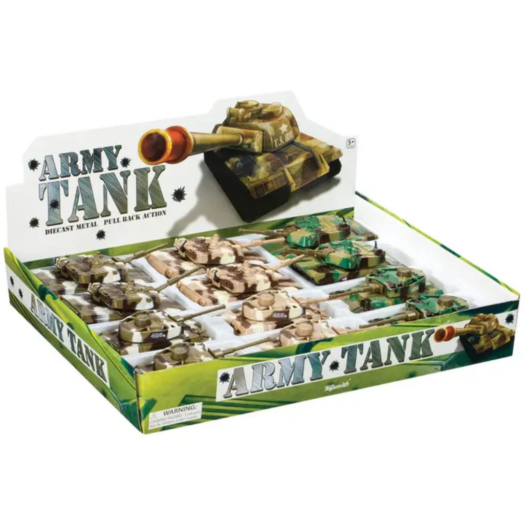 TOYSMITH Rollin' Pull Back Army Tanks