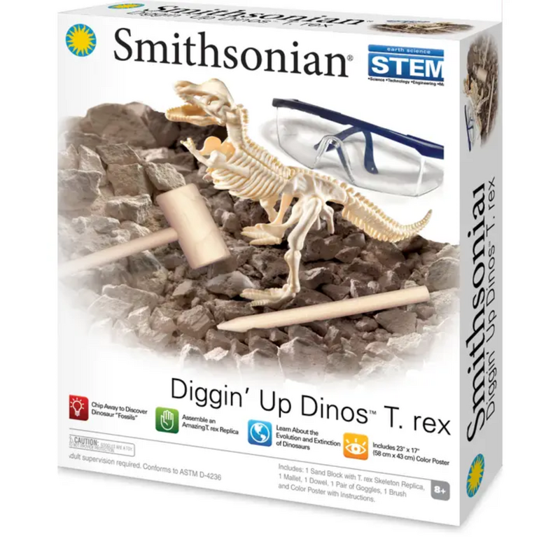 TOYSMITH Smithsonian Diggin' Up Dinosaurs T-Rex