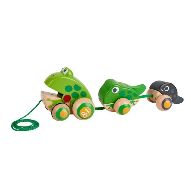 HAPE PULL-ALONG FROG FAMILY