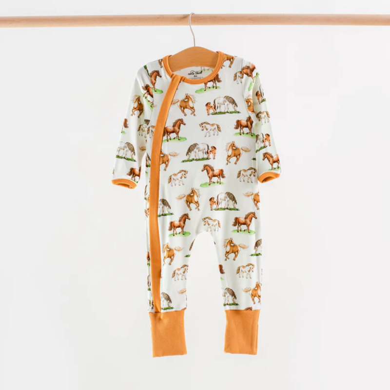 NOLA TAWK SADDLE UP ORGANIC COTTON PJ ZIP-UP