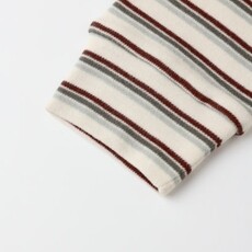 Rylee + Cru Inc. ORGANIC LONG SLEEVE PAJAMA SET || HOLIDAY STRIPE