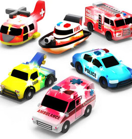 TUB WORKS CARS LIGHT UP BATH TOYS 6 PK