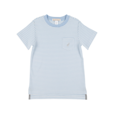 THE BEAUFORT BONNET COMPANY CARTER CREWNECK Beale St Blue Stripe/Grantley Gray