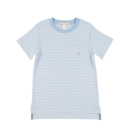 THE BEAUFORT BONNET COMPANY CARTER CREWNECK Beale St Blue Stripe/Grantley Gray