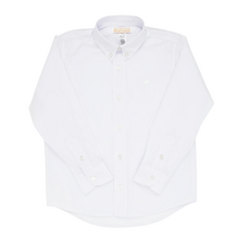 THE BEAUFORT BONNET COMPANY DEANS LIST DRESS SHIRT-OXFORD Worth Ave White