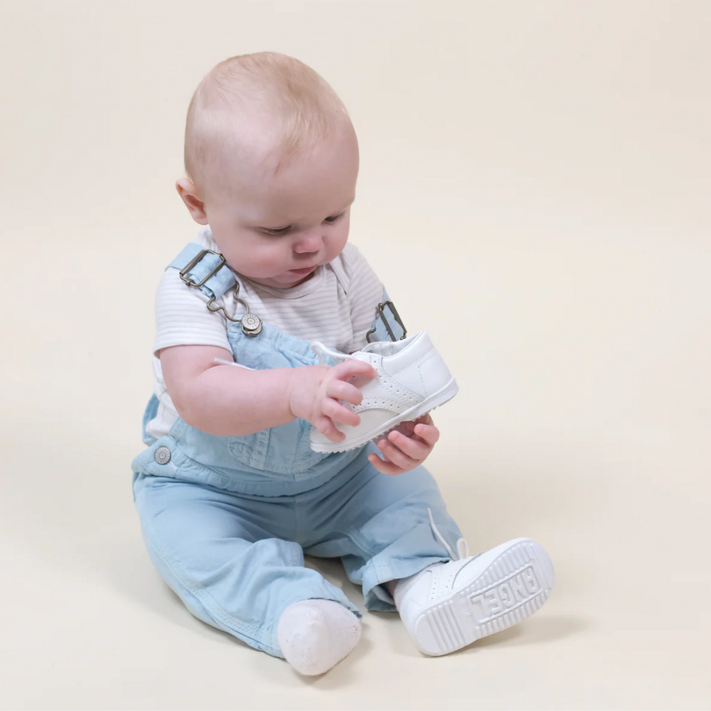 LAMOUR JAMES WHITE LEATHER HIGH-TOP BOOT