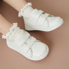 LAMOUR CAROLINE SCALLOPED SNEAKER-PINK