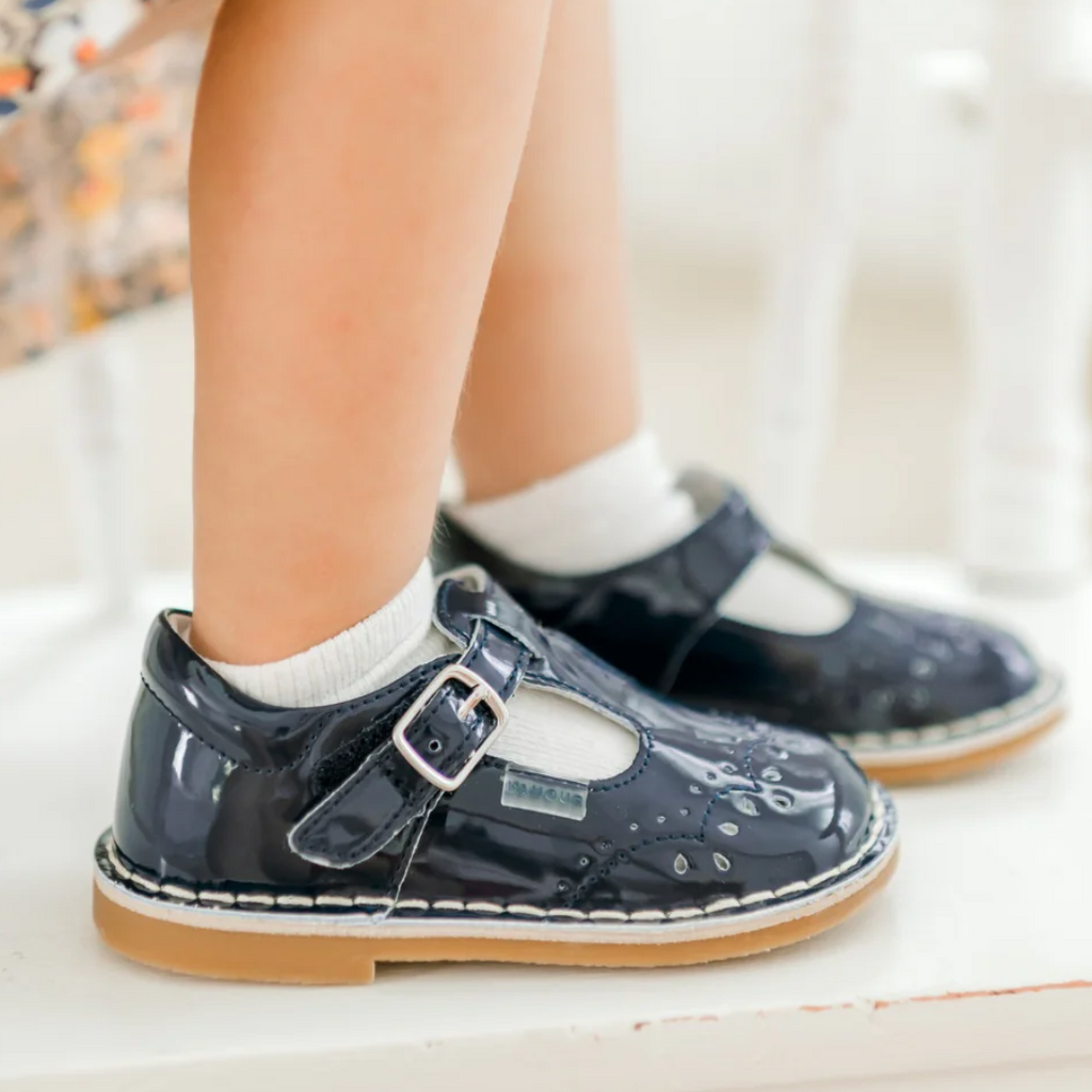 LAMOUR RUTHIE STICHED MJ-PATENT NAVY