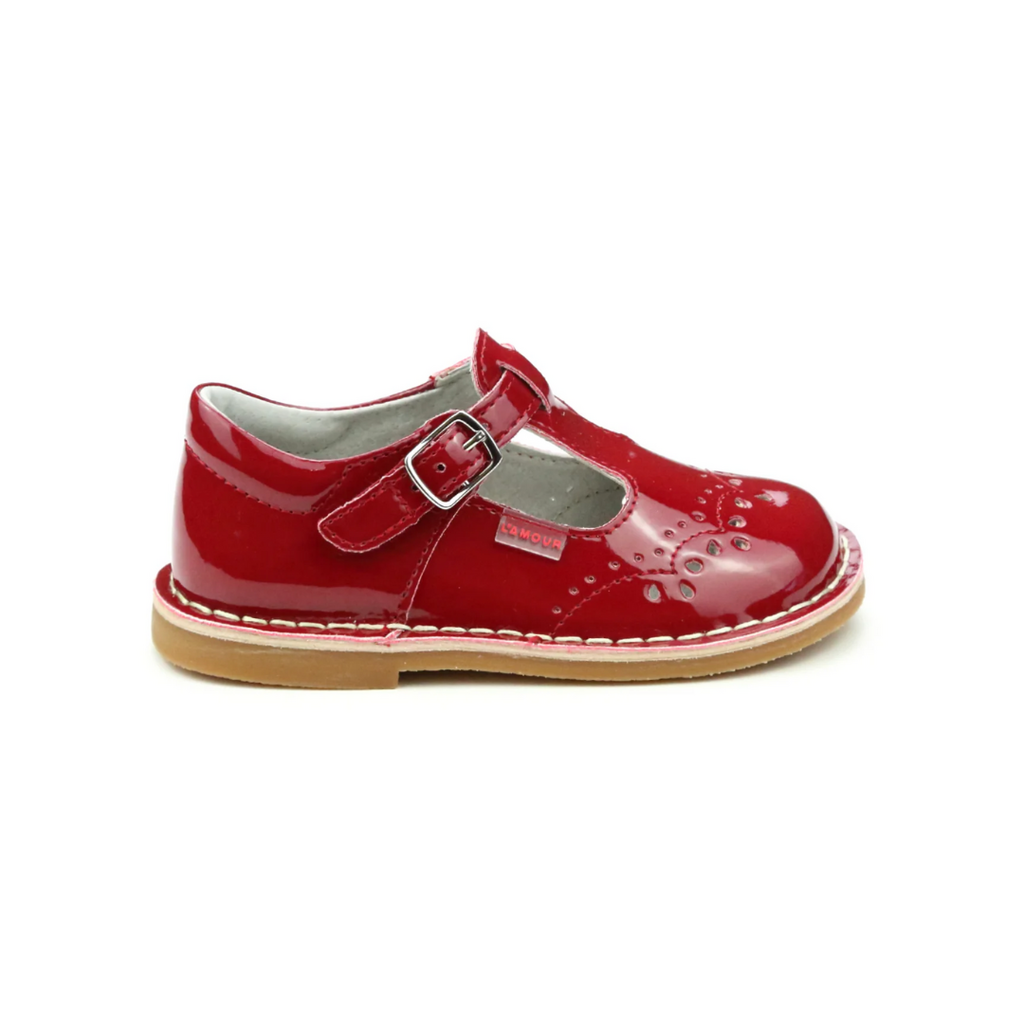 LAMOUR RUTHIE STICHED MJ-PATENT RED