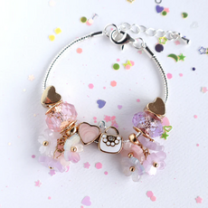 LAUREN HINKLEY PRETTY POSY CHARM BRACELET
