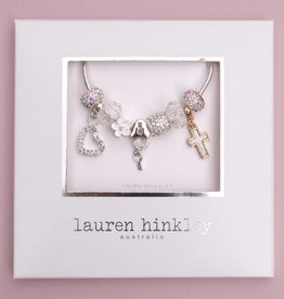 LAUREN HINKLEY CROSS CHARM BRACELET