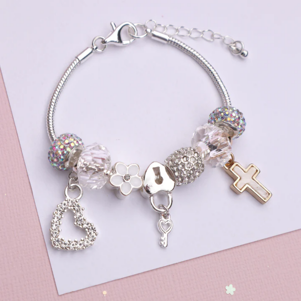 LAUREN HINKLEY CROSS CHARM BRACELET
