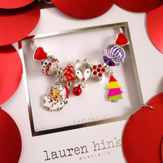 LAUREN HINKLEY MERRY LITTLE CHRISTMAS  CHARM BRACELET