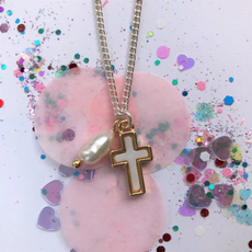 LAUREN HINKLEY CROSS NECKLACE
