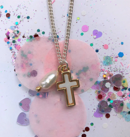 LAUREN HINKLEY CROSS NECKLACE