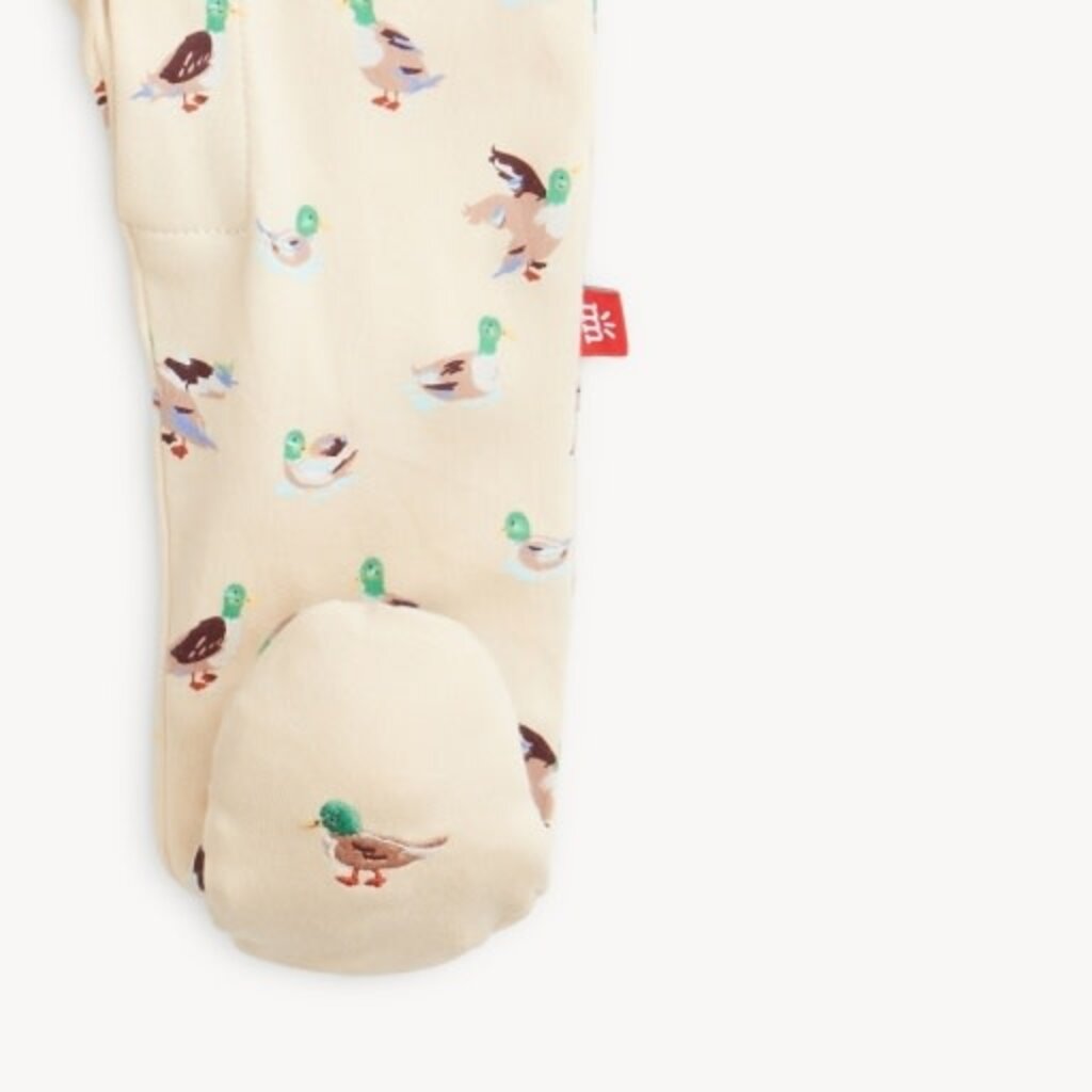 Magnetic  Me QUACK ME UP ORGANIC COTTON FOOTIE