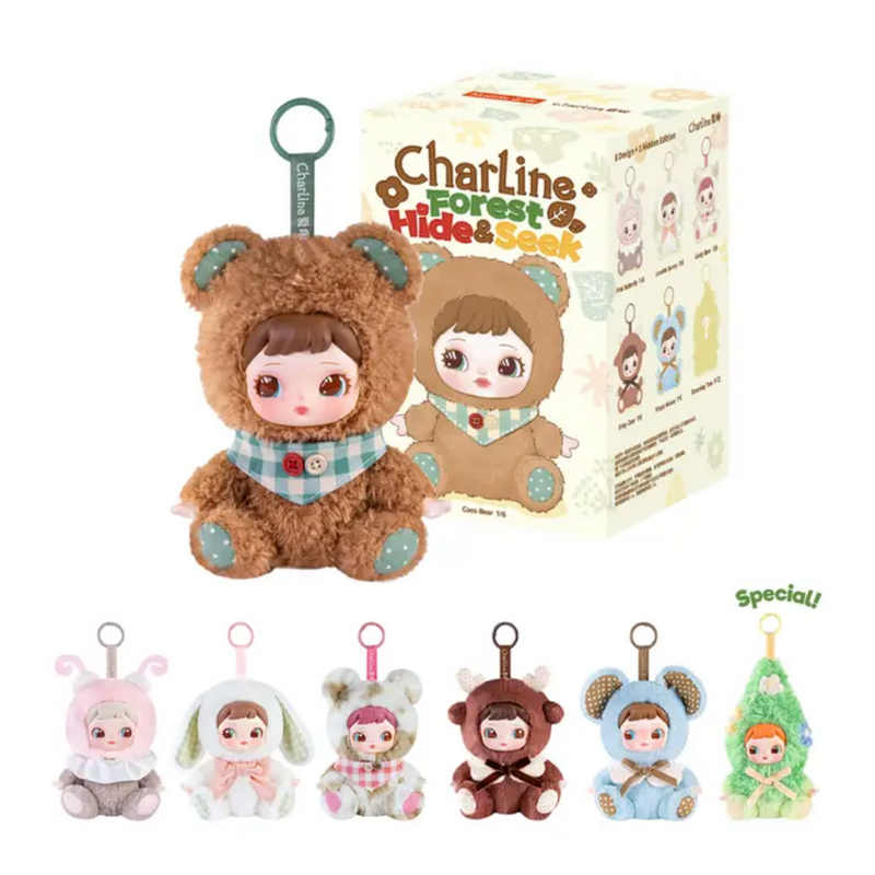 HANDS CRAFT CHARLINE PLUSH BLIND BOX: HIDE & SEEK PENDANT