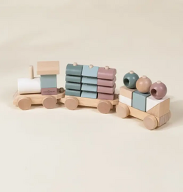 COCO VILLAGE OVERSIZED WOODEN STACKING TRAIN