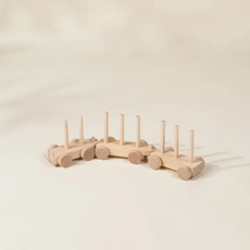 COCO VILLAGE OVERSIZED WOODEN STACKING TRAIN