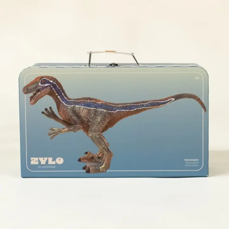 COCO VILLAGE VELOCRIRAPTOR DINOSAUR IN COLLECTIBLE BOX