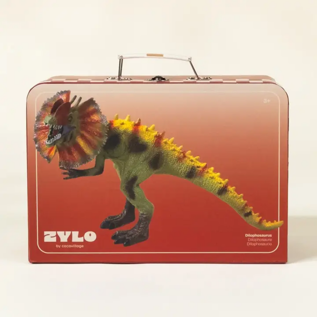 COCO VILLAGE DILOPHOSAURUS DINOSAUR IN COLLECTIBLE BOX