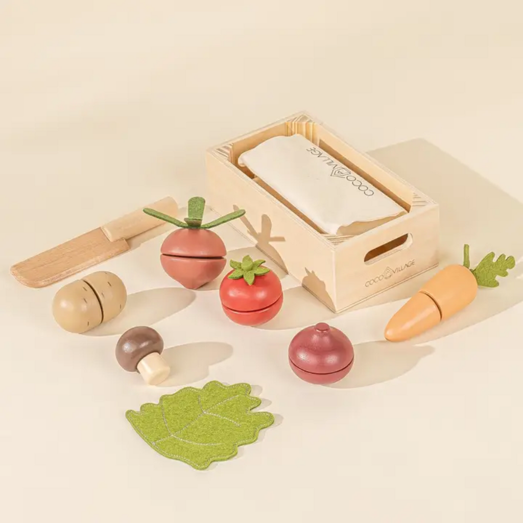 COCO VILLAGE WOODEN VEGETABLE PLAYSET