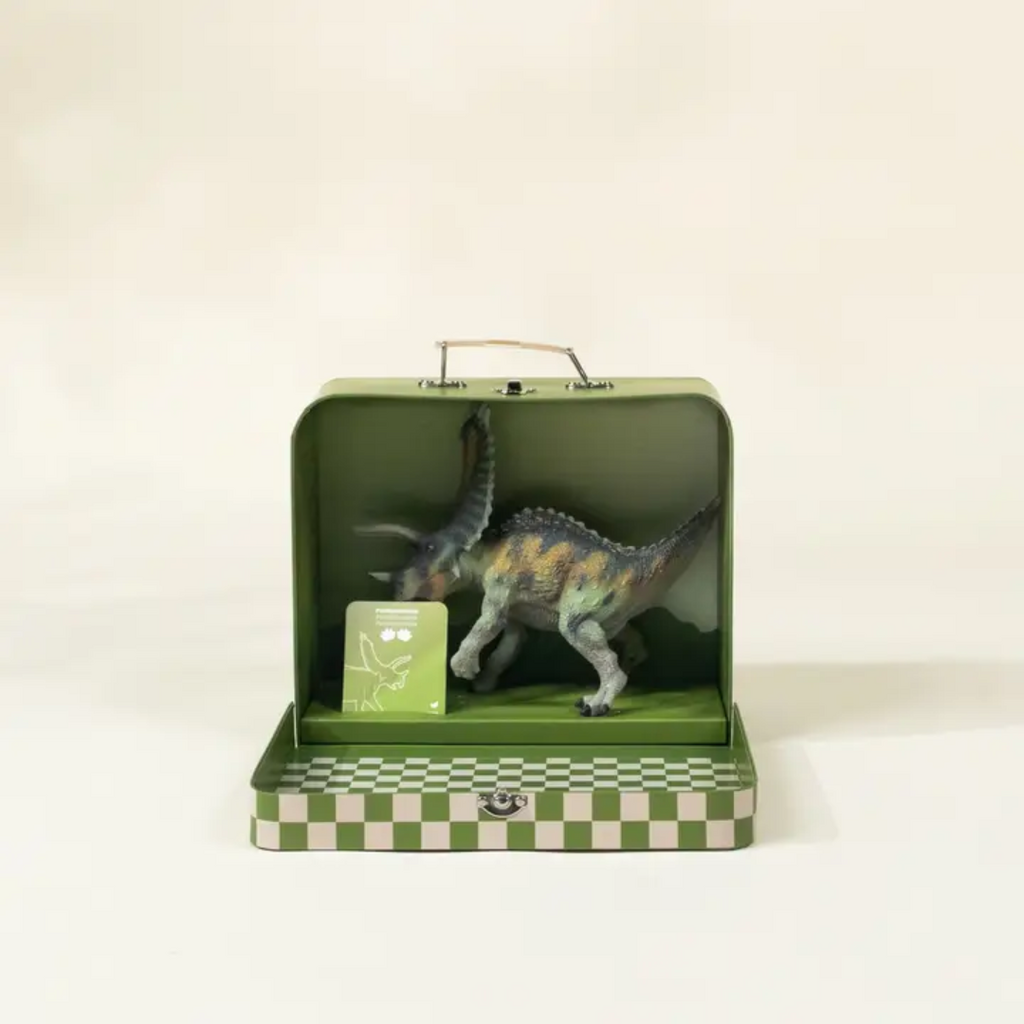 COCO VILLAGE PENTACERATOPS DINOSAUR IN COLLECTIBLE BOX