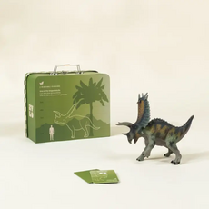 COCO VILLAGE PENTACERATOPS DINOSAUR IN COLLECTIBLE BOX