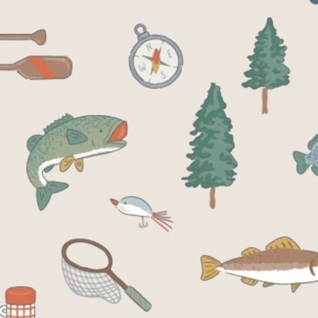 ANGEL DEAR Fishing Things - 2 Way Zipper Romper