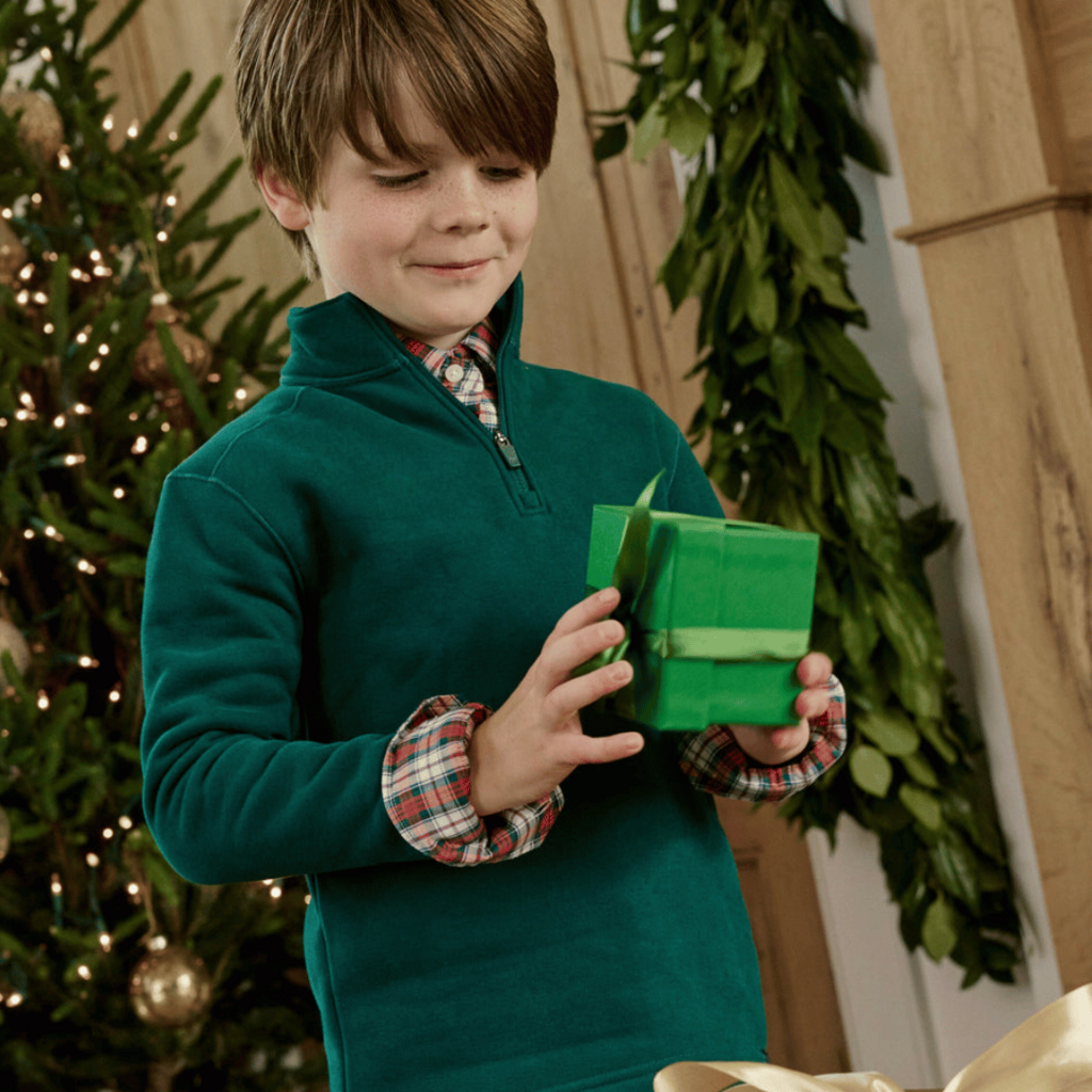 SOUTHERN TIDE Y LS MILLVIEW FLEECE QZIP