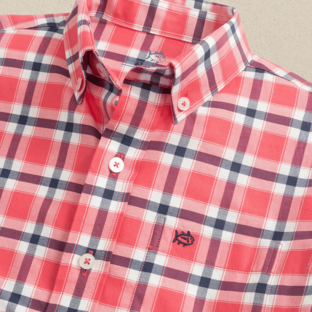 SOUTHERN TIDE Y LS SJ BEACHROCK PLAID SPORTSHIRT -  SNAPPER