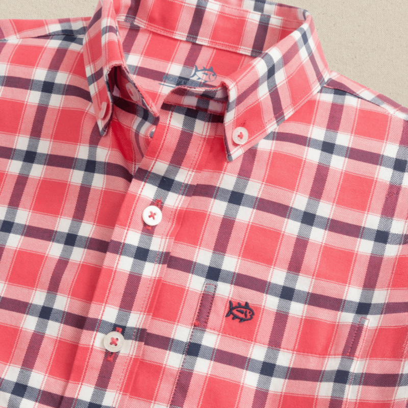 SOUTHERN TIDE Y LS SJ BEACHROCK PLAID SPORTSHIRT -  SNAPPER