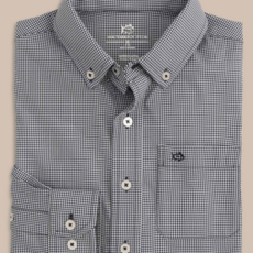SOUTHERN TIDE LS IC MINI GINGHAM SPORTSHIRT