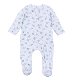 MAGNOLIA BABY TAKE FLIGHT PRINTED ZIPPER FOOTIE