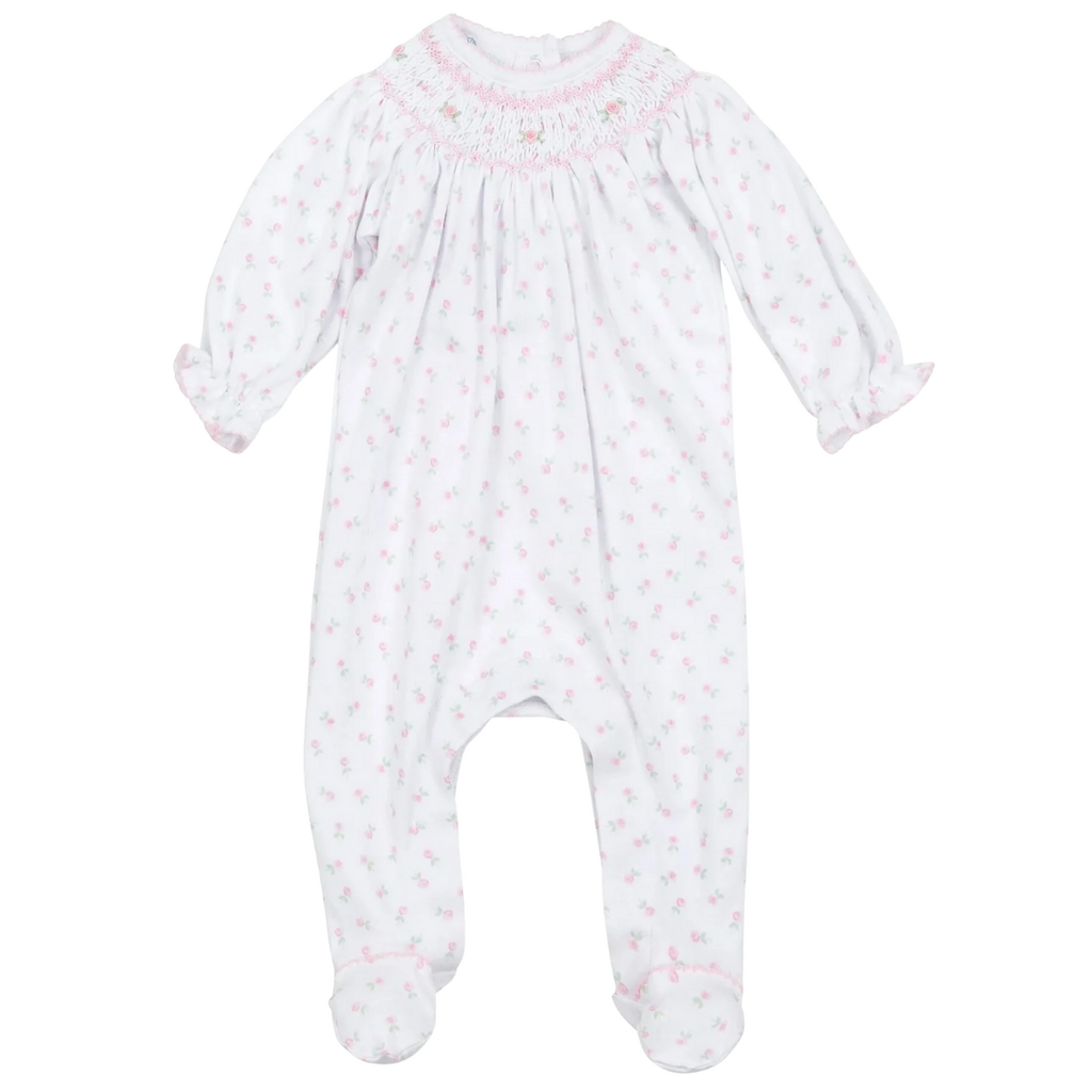 MAGNOLIA BABY JULIETTE'S CLASSICS PINK BISHOP PRINTED FOOTIE