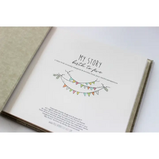 BABY MEMORY BOOK -  GREEN TRACTOR