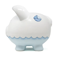 CHILD TO CHERISH TRIPLE SAILBOAT PIGGY BANK