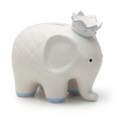 CHILD TO CHERISH WHITE WITH BLUE COCO ELEPHANT