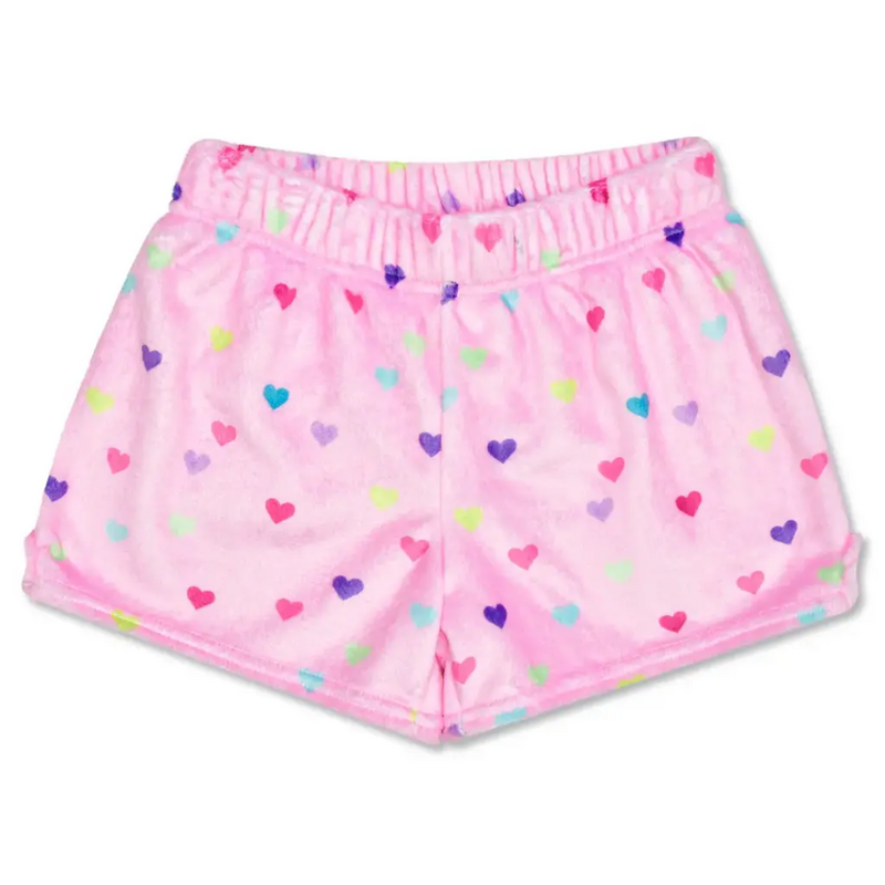 ISCREAM HEART CONFETTI PLUSH SHORTS