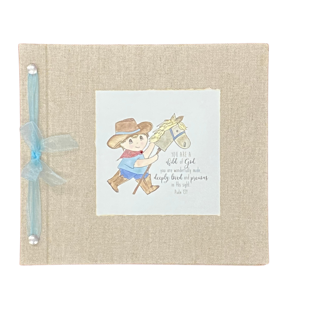 BABY MEMORY BOOK - COWBOY-STICK
