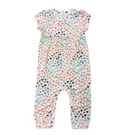 BABYSPROUTS GIRL'S SHORT SLEEVE PANT ROMPER