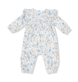ANGEL DEAR Sweet Rose Calico - L/S Petal Ruffle Romper