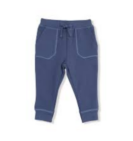 ANGEL DEAR French Terry Sport - Varsity - Vintage Indigo - Jogger Pant